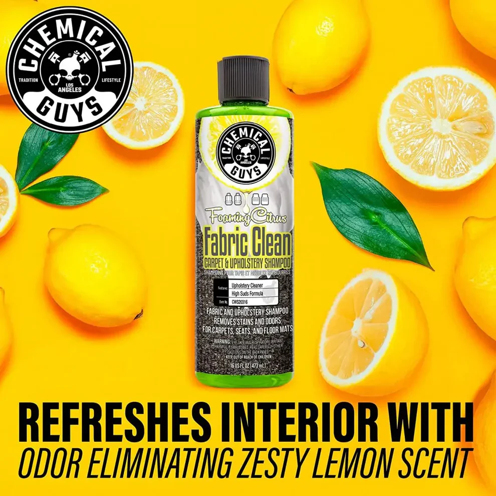 Chemical Guys Foaming Citrus Fabric Clean Carpet & Upholstery Shampoo - Image 4