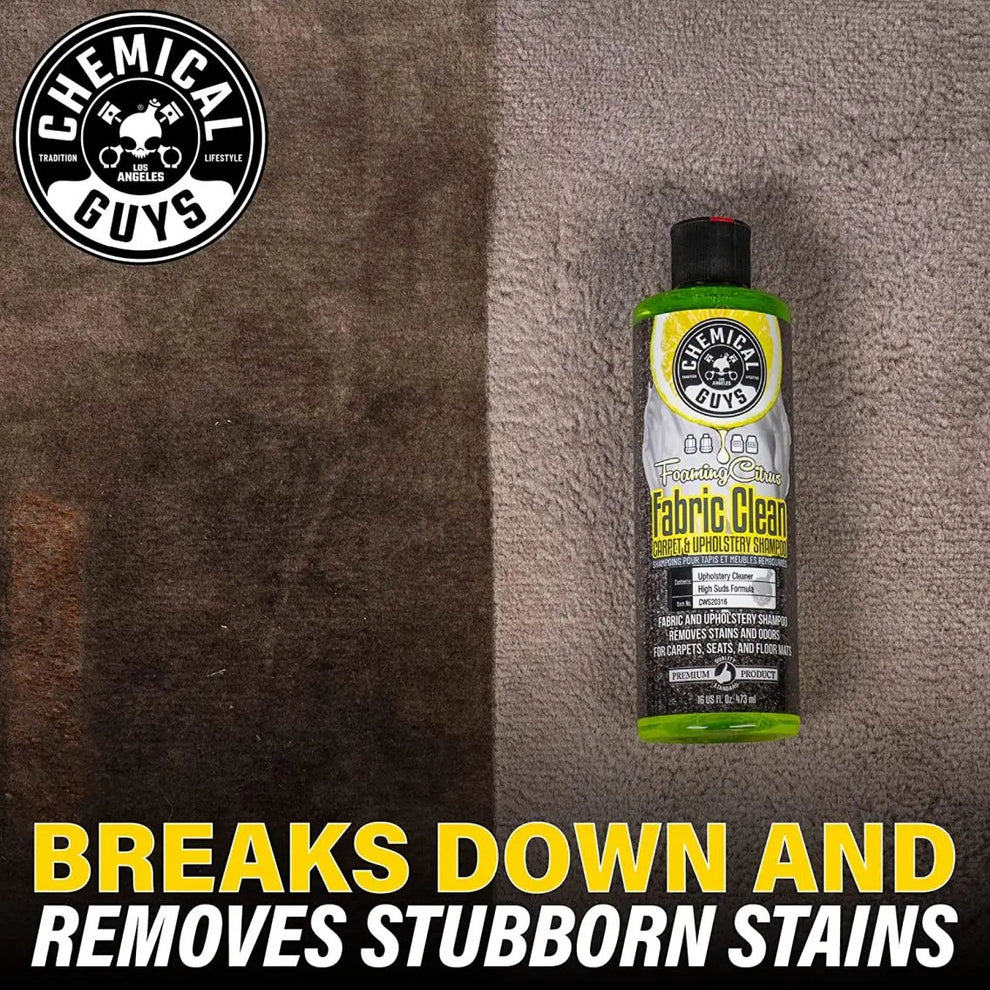 Chemical Guys Foaming Citrus Fabric Clean Carpet & Upholstery Shampoo - Image 8