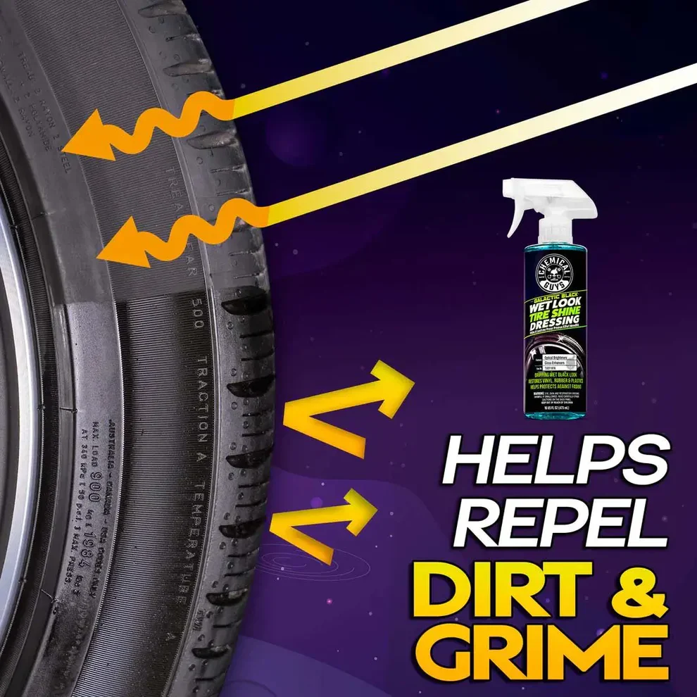 Chemical Guys Galactic Black Tire Shine Dressing 16oz - Image 4
