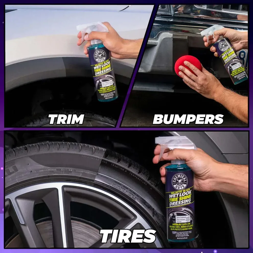 Chemical Guys Galactic Black Tire Shine Dressing 16oz - Image 9