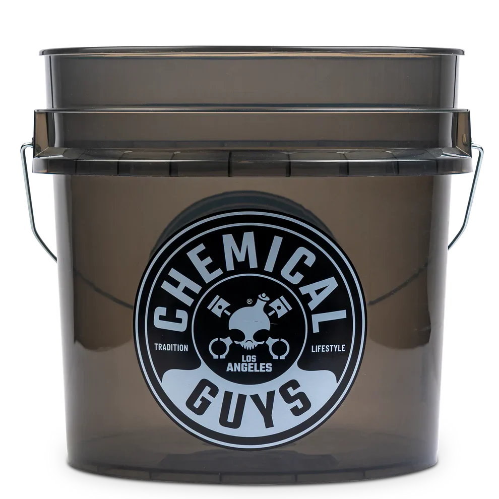 Chemical Guys Heavy Duty Ultra Clear Smoked Obsidian Black Bucket (4.25 Gal) - Image 2