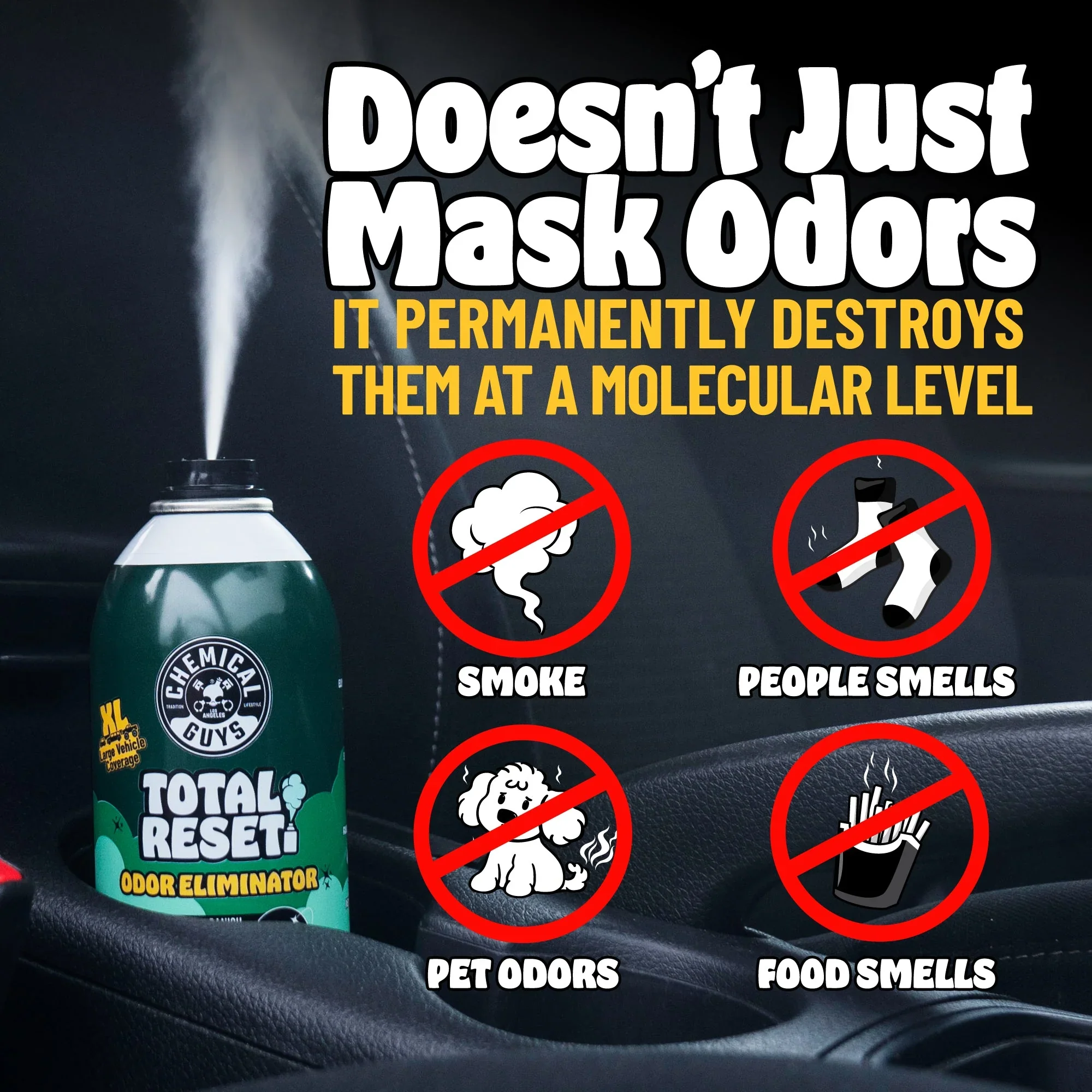 Chemical Guys Total Reset Odour Eliminator Black Frost - Image 3