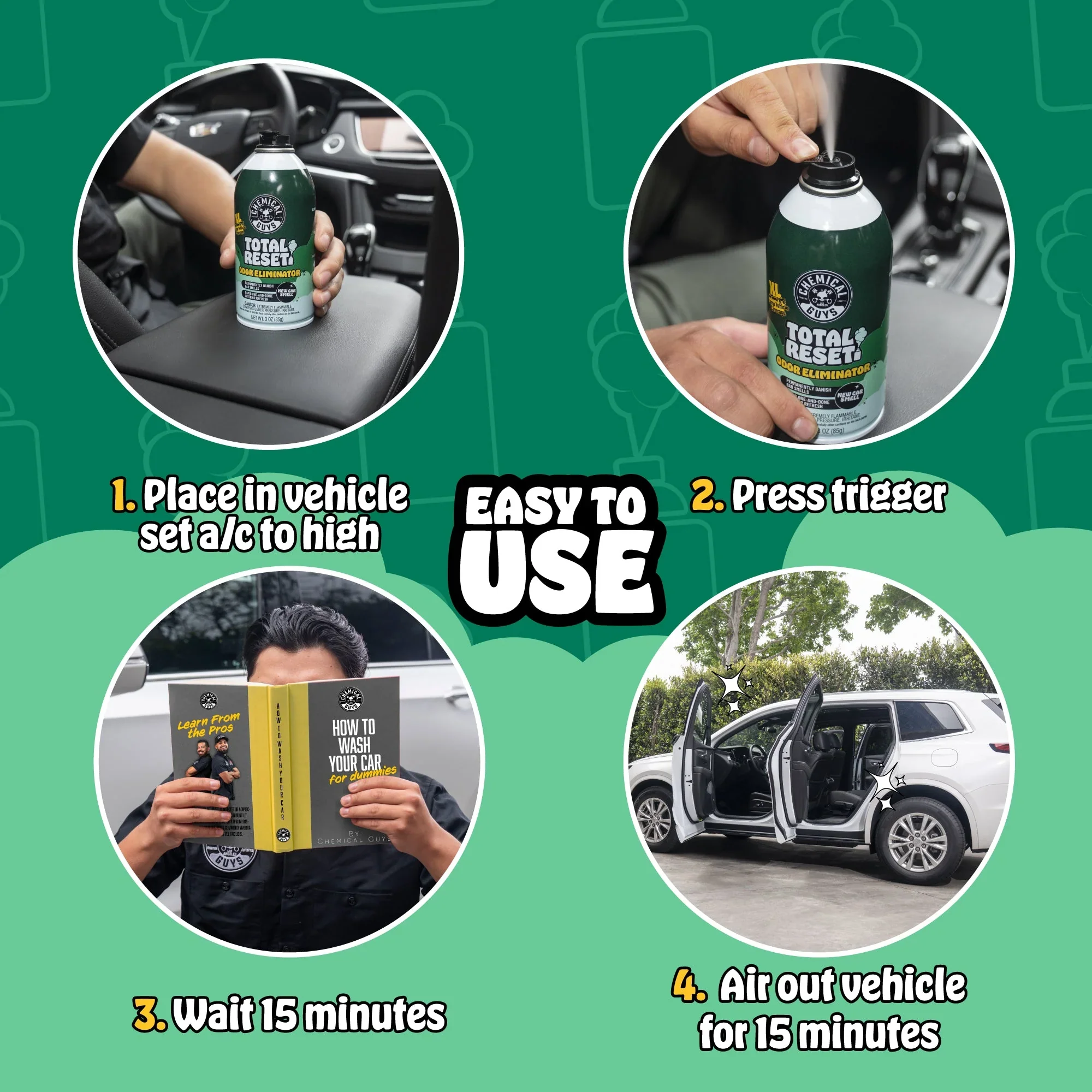Chemical Guys Total Reset Odour Eliminator Black Frost - Image 4