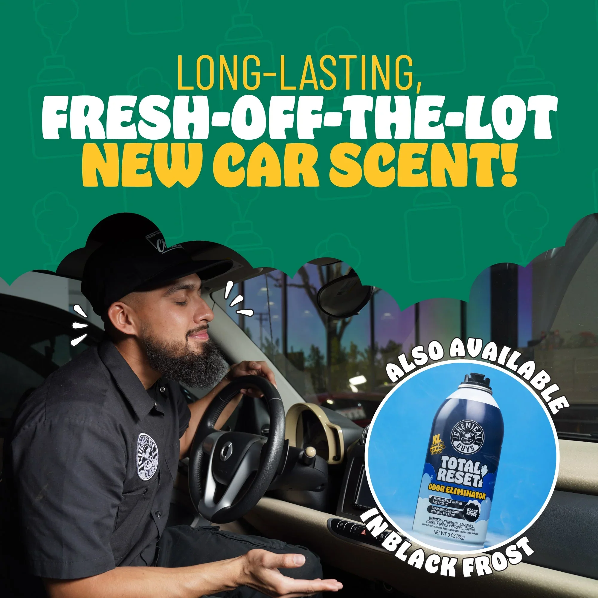 Chemical Guys Total Reset Odour Eliminator New Car - Image 2