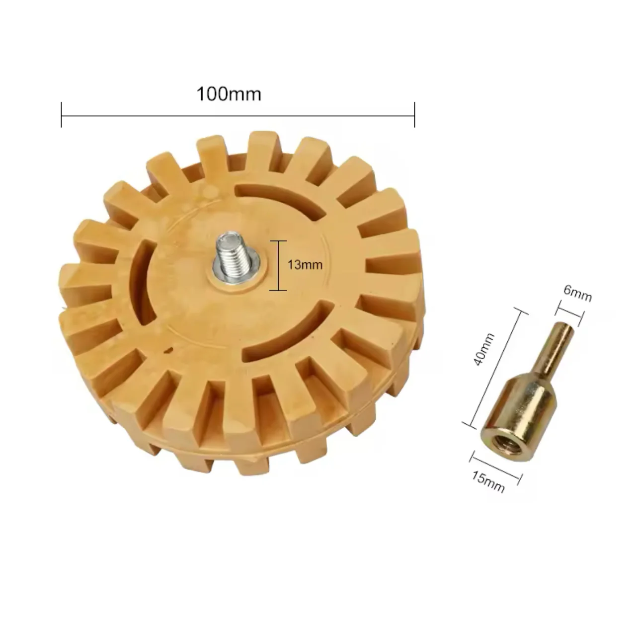 Gold Label Toffee Wheel for Removing Stripes & Stickers 25mm - Image 2