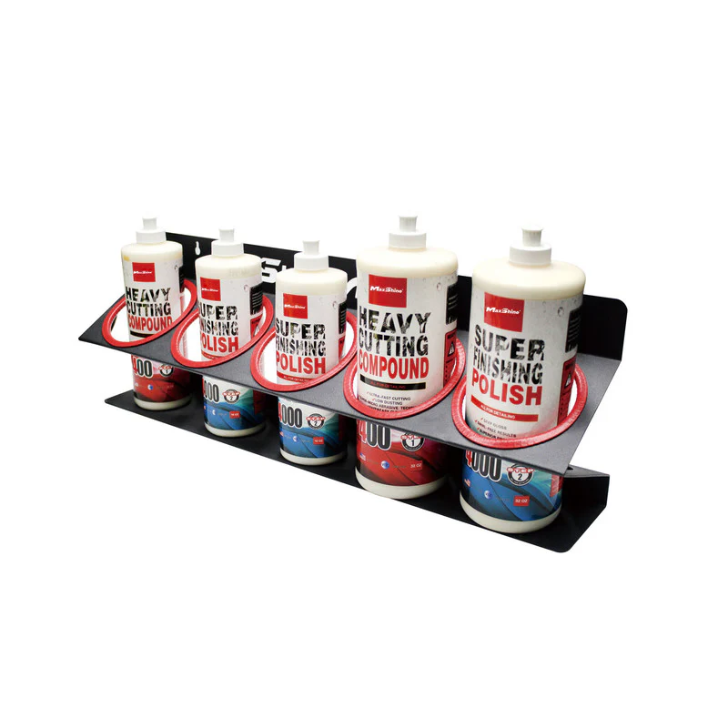 Maxshine Wall Mounted Bottle Holder - For 16oz & 32oz Bottles (5 Hole) - Image 2